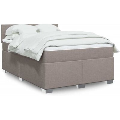 Cama box spring vidaXL con colchón y cabecero Cama box spring vidaXL con colchón y cabecero