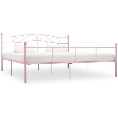 Vidaxl - Estructura de cama de metal - Rosa - 200x200 cm - Bed frame Vidaxl - Estructura de cama de metal - Rosa - 200x200 cm - Bed frame