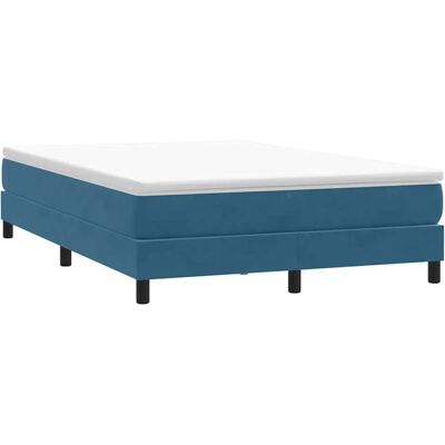 Cama de Terciopelo Azul Oscuro 140x210cm - Confort y Apoyo Cama de Terciopelo Azul Oscuro 140x210cm - Confort y Apoyo