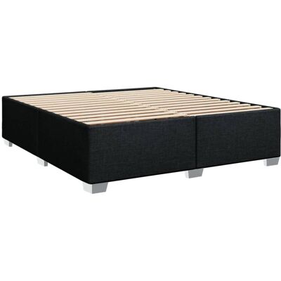 Cama Sin Colchón Tela Negro 200x200 Cm Vidaxl Cama Sin Colchón Tela Negro 200x200 Cm Vidaxl