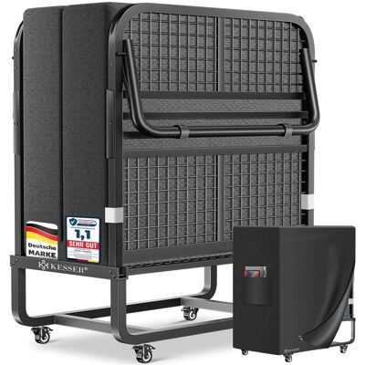 Kesser® Cama Plegable 200 X 90 Cm, Con Colchón - Deluxe Plus, Antracita Kesser® Cama Plegable 200 X 90 Cm, Con Colchón - Deluxe Plus, Antracita