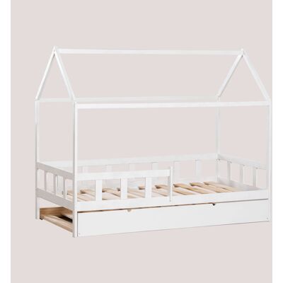 Cama de Madera para Niños 90cm - Duradera, Autónoma, Pino Cama de Madera para Niños 90cm - Duradera, Autónoma, Pino
