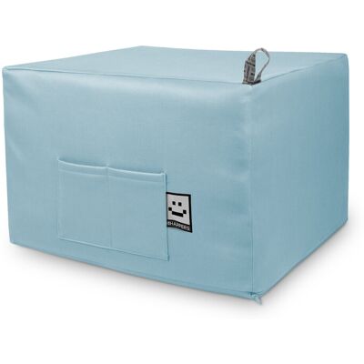 Happers - Puff Cama Confort Celeste Único Azul Cielo Happers - Puff Cama Confort Celeste Único Azul Cielo