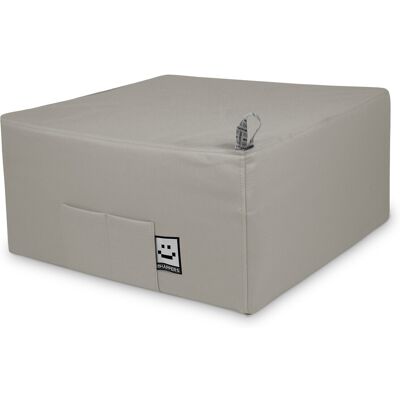 Happers - Puff Cama Individual Para Una Persona Polipiel Gris Claro Único Gris Claro Happers - Puff Cama Individual Para Una Persona Polipiel Gris Claro Único Gris Claro