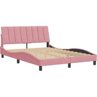 VIDAXL Estructura de cama de Terciopelo Rosa - Cama VIDAXL Estructura de cama de Terciopelo Rosa - Cama