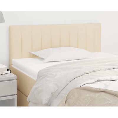 vidaXL Cabecero Crema 100x5x78/88 cm Tela - Cabecero vidaXL Cabecero Crema 100x5x78/88 cm Tela - Cabecero