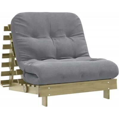 VADAXL Vidaxl Futón Sofá Cama Con Colchón Madera Impregnada Pino 80x206x11 Cm VADAXL Vidaxl Futón Sofá Cama Con Colchón Madera Impregnada Pino 80x206x11 Cm