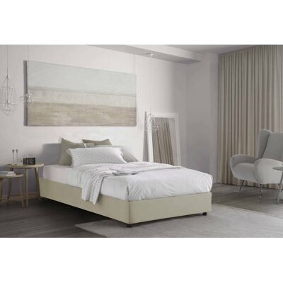 Cama Talamo Italia con Almacenamiento, 120x190cm, Beige - Cama Cama Talamo Italia con Almacenamiento, 120x190cm, Beige - Cama