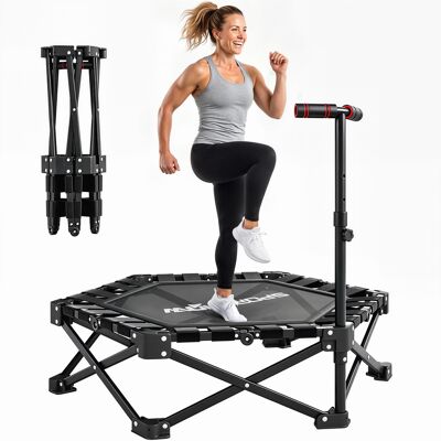 JHY DESIGN Cama Elástica Plegable De 104 Cm Para Fitness, Con Estructura Metálica Reforzada. JHY DESIGN Cama Elástica Plegable De 104 Cm Para Fitness, Con Estructura Metálica Reforzada.