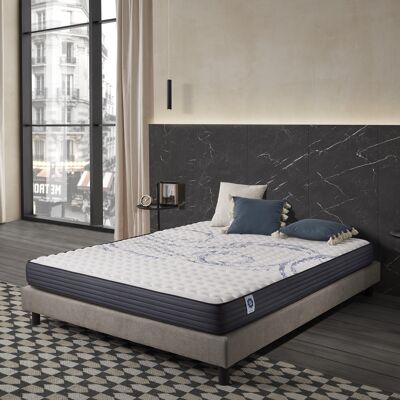 Naturalex - Colchón Perfect Sleep - 80x190 Cm - Viscoelástica Hr, Látex Azul, Hipoalergénico - Equilibrado - 7 Zonas De Confort - Cara Verano/invierno Naturalex - Colchón Perfect Sleep - 80x190 Cm - Viscoelástica Hr, Látex Azul, Hipoalergénico - Equilibrado - 7 Zonas De Confort - Cara Verano/invierno