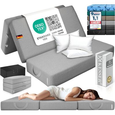 Kesser® Colchón Plegable, 15 Cm - 140 X 195 X 15 Cm, Gris Kesser® Colchón Plegable, 15 Cm - 140 X 195 X 15 Cm, Gris