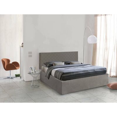 TALAMO ITALIA Cama doble Clementina - Cabecero en ecopiel, base ortopédica TALAMO ITALIA Cama doble Clementina - Cabecero en ecopiel, base ortopédica
