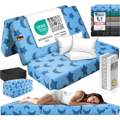 Kesser® Colchón Plegable, 15 Cm - 140 X 195 X 15 Cm, Azul Kesser® Colchón Plegable, 15 Cm - 140 X 195 X 15 Cm, Azul