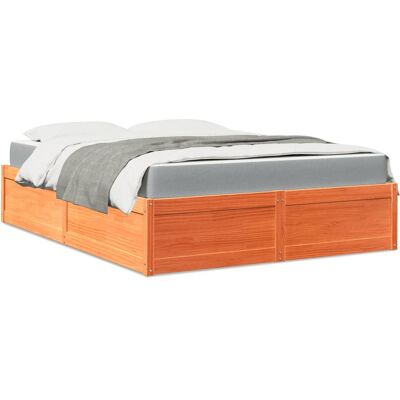 Cama con colchón 160x200 cm vidaXL - Madera de pino maciza Cama con colchón 160x200 cm vidaXL - Madera de pino maciza