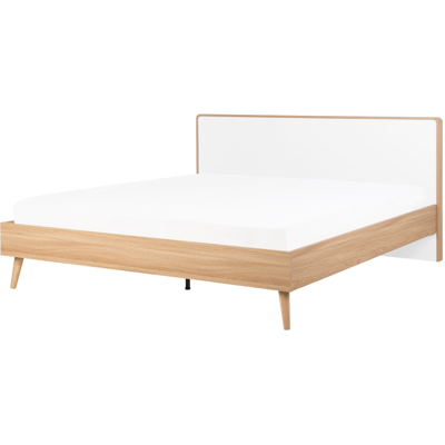 Cama Beliani SERRIS - Diseño escandinavo - 180x200cm - Blanco Cama Beliani SERRIS - Diseño escandinavo - 180x200cm - Blanco