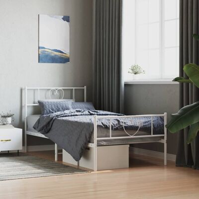 Estructura metálica de cama vidaXL - 80x200 cm - Tipo de cama Estructura metálica de cama vidaXL - 80x200 cm - Tipo de cama