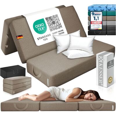 Kesser® Colchón Plegable, 15 Cm - 160 X 195 X 15 Cm, Topo Kesser® Colchón Plegable, 15 Cm - 160 X 195 X 15 Cm, Topo