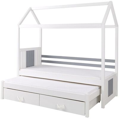 MIRJAN24 Cama Henderson 131 , Individual Con Una Cama Supletoria-nido, Individuales, 90x190, 90x200, Madera, Somieres, 97x210x186cm MIRJAN24 Cama Henderson 131 , Individual Con Una Cama Supletoria-nido, Individuales, 90x190, 90x200, Madera, Somieres, 97x210x186cm