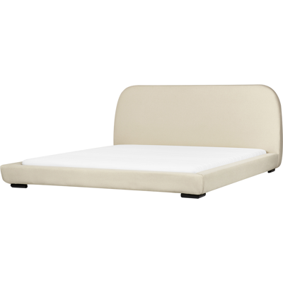 Cama Beliani con Marco Clásico y Tapizado Beige - Cama Cama Beliani con Marco Clásico y Tapizado Beige - Cama