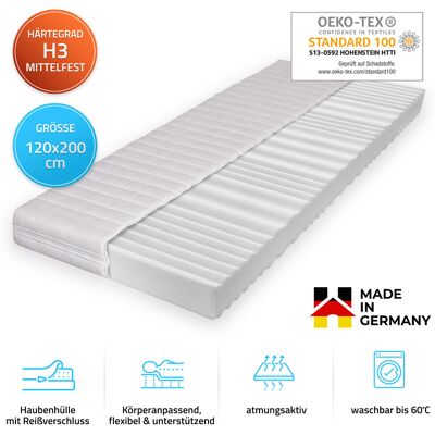 Home Deluxe - Colchón Ortho Basic - 120 X 200 Cm Hecho En Alemania Tamaño 120x200cm Home Deluxe - Colchón Ortho Basic - 120 X 200 Cm Hecho En Alemania Tamaño 120x200cm