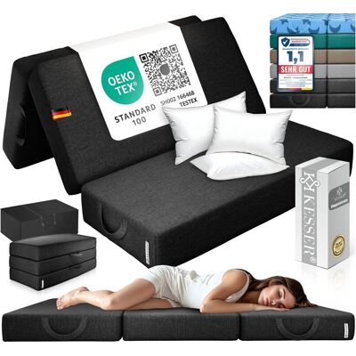 Kesser® Colchón Plegable, 15 Cm - 160 X 195 X 15 Cm, Negro Kesser® Colchón Plegable, 15 Cm - 160 X 195 X 15 Cm, Negro
