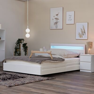 Home Deluxe Cama LED NUBE con Cajones - 180x200cm Blanco Home Deluxe Cama LED NUBE con Cajones - 180x200cm Blanco