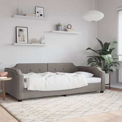 Sofá cama vidaXL Taupe 90x200 cm - Sin colchón Sofá cama vidaXL Taupe 90x200 cm - Sin colchón
