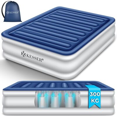 Kesser® Colchón Hinchable Con Bomba Eléctrica Integrada - Azul, Blanco, Doppel Kesser® Colchón Hinchable Con Bomba Eléctrica Integrada - Azul, Blanco, Doppel