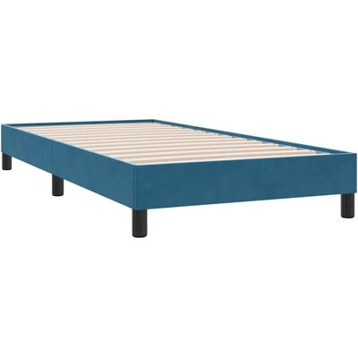 vidaXL Estructura de Cama Azul Oscuro 80x210cm - Sin Colchón - VidaXL vidaXL Estructura de Cama Azul Oscuro 80x210cm - Sin Colchón - VidaXL