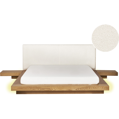 Cama LED moderna con mesitas de noche - 160x200cm - Zen Cama LED moderna con mesitas de noche - 160x200cm - Zen