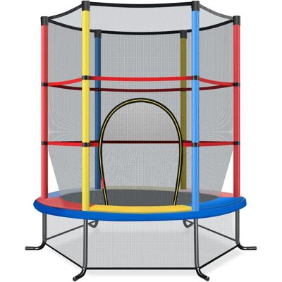 Costway Trampolín de 140cm con Red de Seguridad - Interior/Exterior Costway Trampolín de 140cm con Red de Seguridad - Interior/Exterior