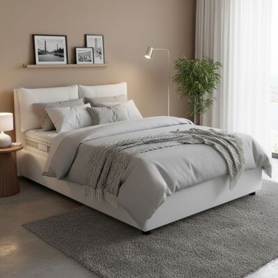 TALAMO ITALIA Cama doble Rita - Almacenamiento, Hecho en Italia TALAMO ITALIA Cama doble Rita - Almacenamiento, Hecho en Italia