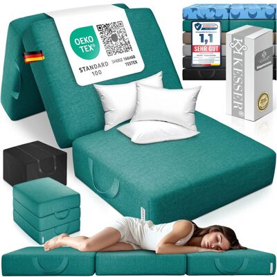 Kesser® Colchón Plegable, 15 Cm - 90 X 200 X 15 Cm, Verde Oscuro Kesser® Colchón Plegable, 15 Cm - 90 X 200 X 15 Cm, Verde Oscuro