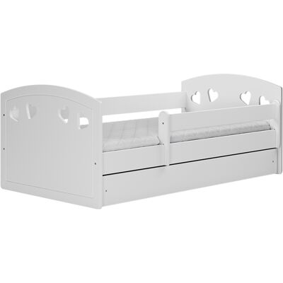 Cama individual blanca Julia de Benlemi con cajón - Tipo de cama Cama individual blanca Julia de Benlemi con cajón - Tipo de cama