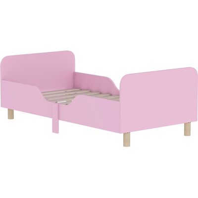 JHY DESIGN Estructura De Cama Infantil, Cama Individual, Barandilla De Seguridad, Cama Pequeña Para Habitación Infantil, Mdf, Sin Colchón, Rosa JHY DESIGN Estructura De Cama Infantil, Cama Individual, Barandilla De Seguridad, Cama Pequeña Para Habitación Infantil, Mdf, Sin Colchón, Rosa