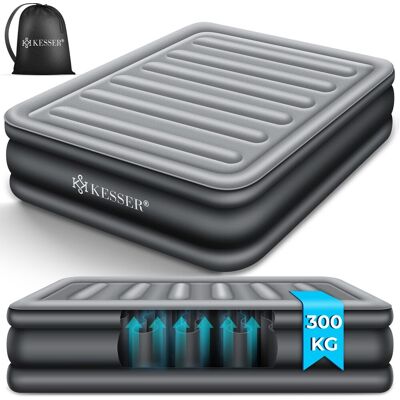 Kesser® Colchón Hinchable Con Bomba Eléctrica - Doppel, Gris, Antracita Kesser® Colchón Hinchable Con Bomba Eléctrica - Doppel, Gris, Antracita