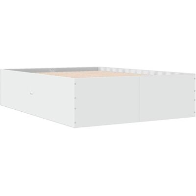 Estructura De Cama Madera De Ingeniería Blanca 140x200 Cm Vidaxl Estructura De Cama Madera De Ingeniería Blanca 140x200 Cm Vidaxl