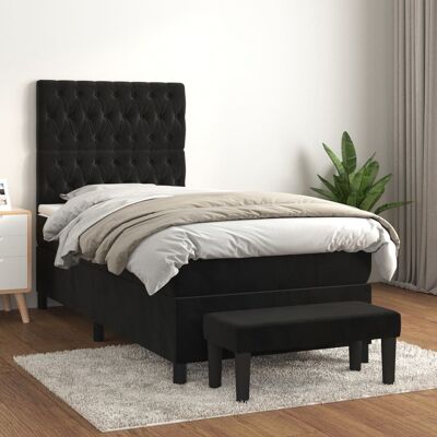 MAISONCHIC Cama individual ajustable de terciopelo - Cama MAISONCHIC Cama individual ajustable de terciopelo - Cama