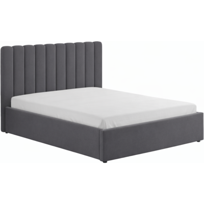 CONCEPT-USINE Cama Con Canapé Abatible 140x190cm Terciopelo Gris Oscuro Savannah CONCEPT-USINE Cama Con Canapé Abatible 140x190cm Terciopelo Gris Oscuro Savannah