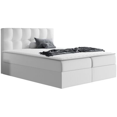MIRJAN24 Cama Continental Aedes, Soft 017, Doble, Continental, 160x200, Cuero Ecológico, Somieres, 166x208x103cm MIRJAN24 Cama Continental Aedes, Soft 017, Doble, Continental, 160x200, Cuero Ecológico, Somieres, 166x208x103cm