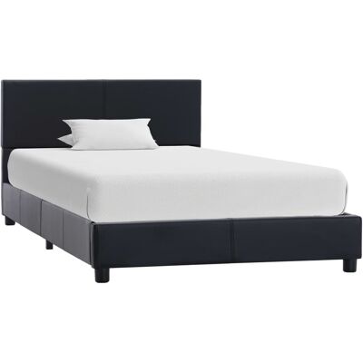 vidaXL Estructura de Cama - 90x200 cm - Negra - Estructura de Cama vidaXL Estructura de Cama - 90x200 cm - Negra - Estructura de Cama