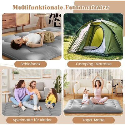 NORTHIX Japanese Futon Mattress, Washable Cover, 140x200 Cm NORTHIX Japanese Futon Mattress, Washable Cover, 140x200 Cm