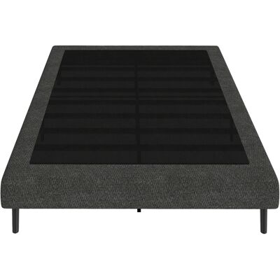 Homcom Cama Tapizada 144x195 Cm Con Funda De Chenilla, Marco De Cama Doble Con Lamas De Madera, Patas De Acero, Fácil Montaje, Carga 400 Kg, Gris Homcom Cama Tapizada 144x195 Cm Con Funda De Chenilla, Marco De Cama Doble Con Lamas De Madera, Patas De Acero, Fácil Montaje, Carga 400 Kg, Gris