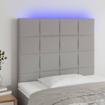 Cabecero Moderno Gris Claro con Luces LED y Altura Ajustable Cabecero Moderno Gris Claro con Luces LED y Altura Ajustable