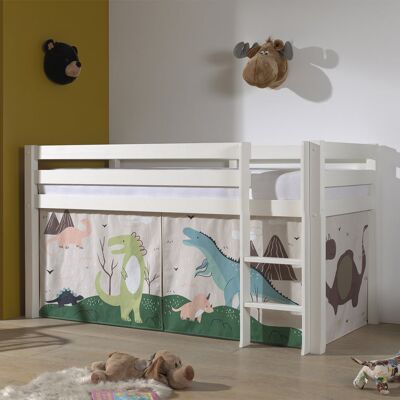 Vipack Pino Cama Infantil - Blanco con Textilset - 90x200 cm Vipack Pino Cama Infantil - Blanco con Textilset - 90x200 cm