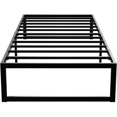 JHY DESIGN Estructura De Cama Metálica De 90x200 Cm Con Espacio De Almacenamiento, Color Negro, Fácil Montaje. JHY DESIGN Estructura De Cama Metálica De 90x200 Cm Con Espacio De Almacenamiento, Color Negro, Fácil Montaje.