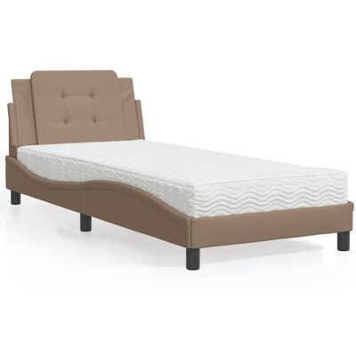 Cama con Colchón VIDAXL - Marrón, 208x95x74.5cm - Cama con Colchón Cama con Colchón VIDAXL - Marrón, 208x95x74.5cm - Cama con Colchón