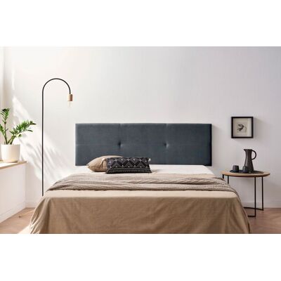 Moonia - Cabecero Tapizado Alma Acualine 160x50x5 Cm - Gris Oscuro Moonia - Cabecero Tapizado Alma Acualine 160x50x5 Cm - Gris Oscuro