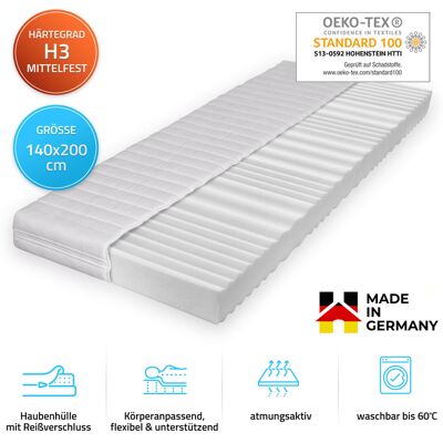 Home Deluxe - Colchón Ortho Basic - 140 X 200 Cm Hecho En Alemania Tamaño 140x200cm Home Deluxe - Colchón Ortho Basic - 140 X 200 Cm Hecho En Alemania Tamaño 140x200cm