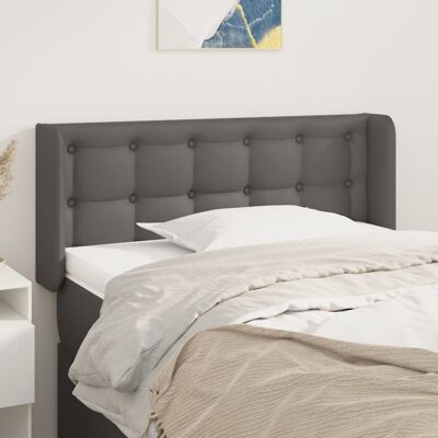 Cabecero con orejas, gris, 83x16x78/88 cm - Cabecero Cabecero con orejas, gris, 83x16x78/88 cm - Cabecero